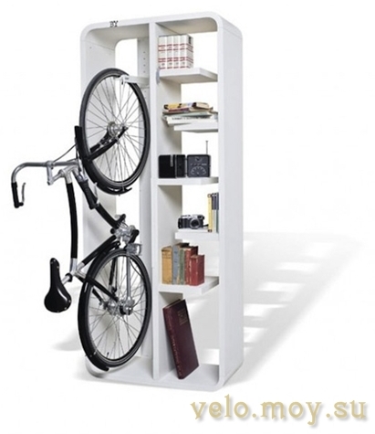 Стеллаж для книг и… велосипеда