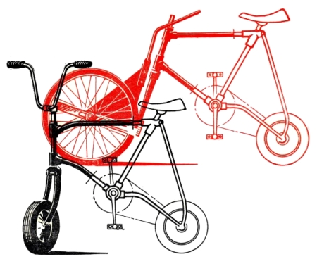 Складной велосипед-самосвал